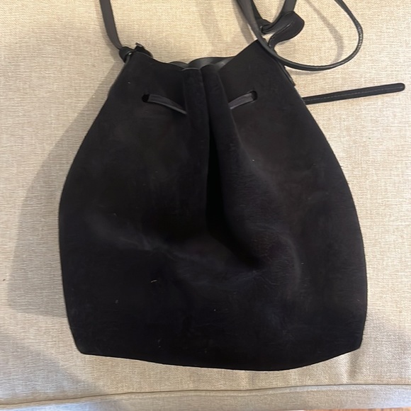 Mansur Gavriel Black Suede Bucket Bag EUC - Picture 5 of 10